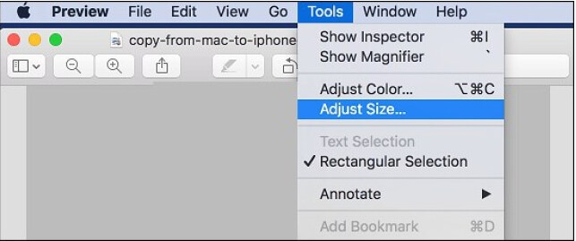mac shrink multiple images for email